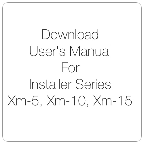Installer Series Manual