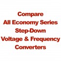 Compare All Economy 120 Volt/60Hz AC Power Source - Step-Down Voltage & Frequency Converters