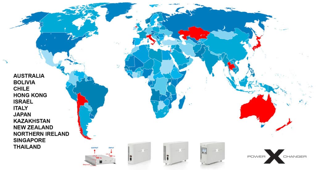 PowerXchanger World Map